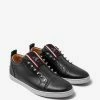 Christian Louboutin F.A.V Fique A Vontade Black Leather Trainers