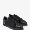 Christian Louboutin Fun Rantulow Black Leather & Mesh Trainers