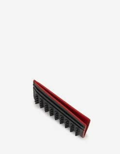 Christian Louboutin Kios Black Grain Leather Spikes Card Holder