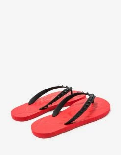 Christian Louboutin Loubi Flip Red Sandals