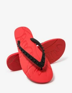 Christian Louboutin Loubi Flip Red Sandals