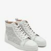 Christian Louboutin Louis CL Motif White High Top Trainers