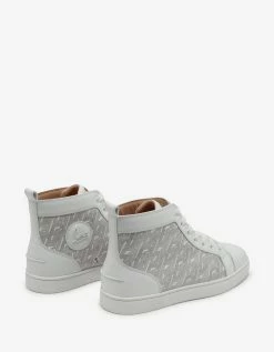 Christian Louboutin Louis CL Motif White High Top Trainers