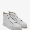 Christian Louboutin Louis Flat Calf White High Top Trainers