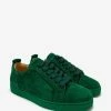 Christian Louboutin Louis Junior Orlato Green Suede Trainers