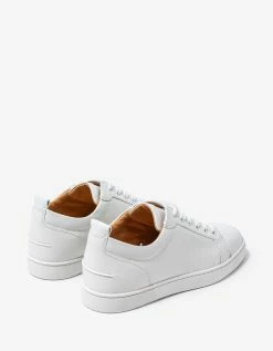 Christian Louboutin Louis Junior White Leather Trainers