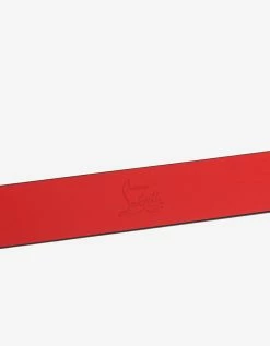 Christian Louboutin Accessories Louis Spikes Buckle Black Belt