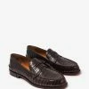 Deals 🎉 Christian Louboutin New Arrivals No Penny Mini-Croc Brown Loafers 🛒 2 Christian Louboutin New Arrivals No Penny Mini-Croc Brown Loafers