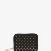 Cheap 🔥 Christian Louboutin Panettone Coin Purse Black Wallet With Gold Spikes 🌟 1 Christian Louboutin Panettone Coin Purse Black Wallet With Gold Spikes