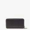 Budget ❤️ Christian Louboutin Panettone Smoky Grey Grain Leather Spikes Wallet 🔥 1 Christian Louboutin Panettone Smoky Grey Grain Leather Spikes Wallet