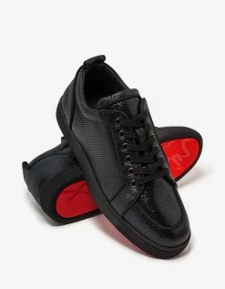 Christian Louboutin Rantulow Grosgrain Trim Jacquard Trainers New Arrivals