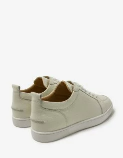 Christian Louboutin Rantulow Latte Grain Leather Trainers