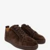 Christian Louboutin Rantulow Orlato Brown Suede Leather Trainers