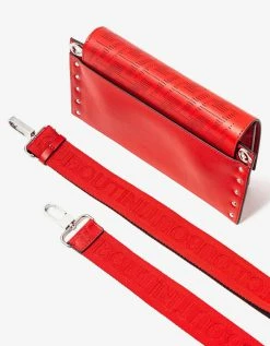 Christian Louboutin Red Wallstrap Techno CL Messenger Bag Accessories