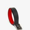 Christian Louboutin Accessories Ricky Belt With Black Signature Logo Buckle