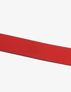 Christian Louboutin Ricky Signature Logo Buckle Black Belt Accessories