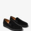 Christian Louboutin Roller-Boat Black Suede Trainers