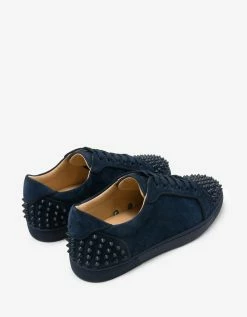 Christian Louboutin Seavaste 2 Orlato Blue Suede Trainers