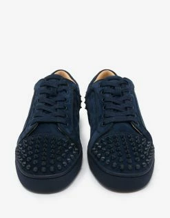 Christian Louboutin Seavaste 2 Orlato Blue Suede Trainers