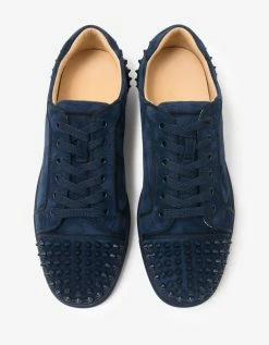 Christian Louboutin Seavaste 2 Orlato Blue Suede Trainers