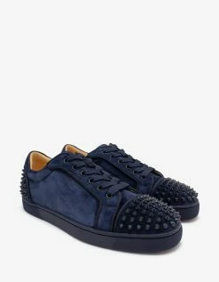Christian Louboutin Seavaste 2 Orlato Blue Suede Trainers