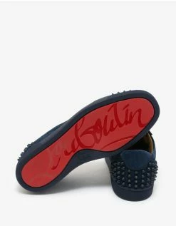 Christian Louboutin Seavaste 2 Orlato Blue Suede Trainers