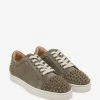 Christian Louboutin Seavaste 2 Orlato Khaki Suede Leather Trainers