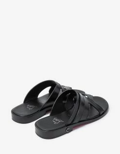 Christian Louboutin Sinouhe Black Leather Sandals