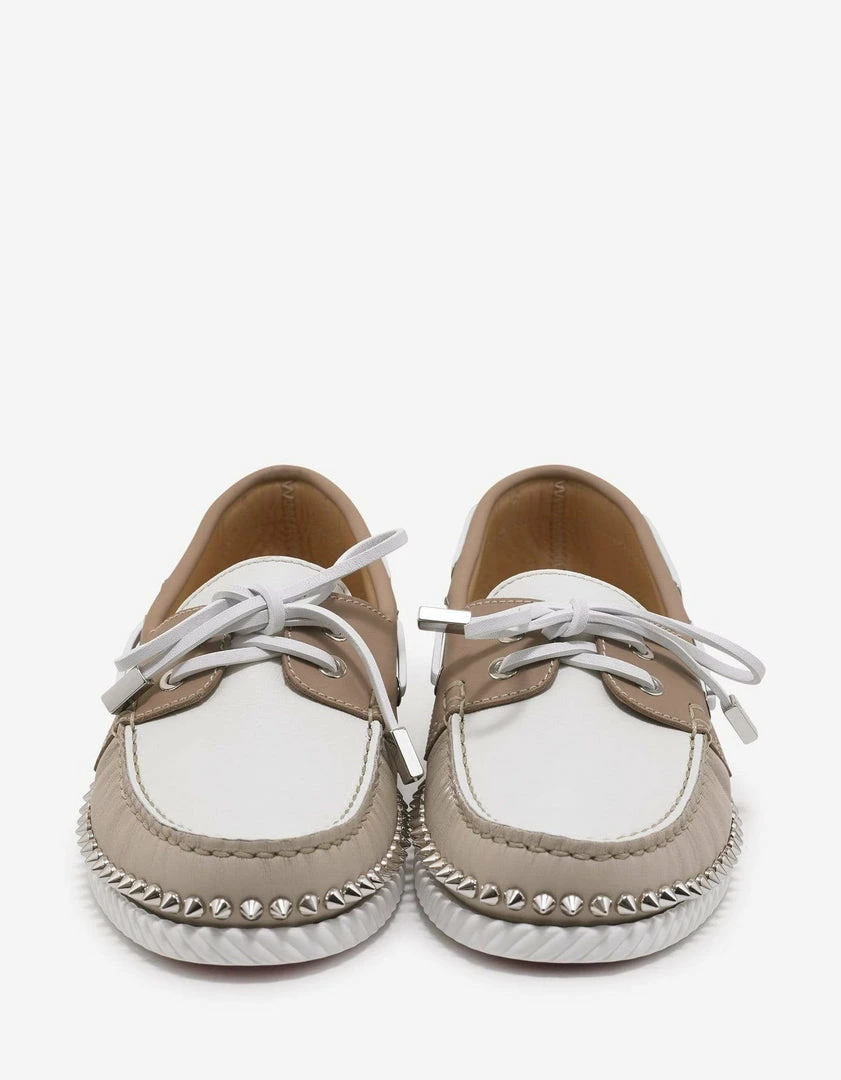 Cheapest ⭐ Christian Louboutin Steckel Colombe Beige 🥿 Boat Shoes 🎉 7 Christian Louboutin Steckel Colombe Beige Boat Shoes