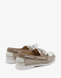 Cheapest ⭐ Christian Louboutin Steckel Colombe Beige 🥿 Boat Shoes 🎉 15 Christian Louboutin Steckel Colombe Beige Boat Shoes