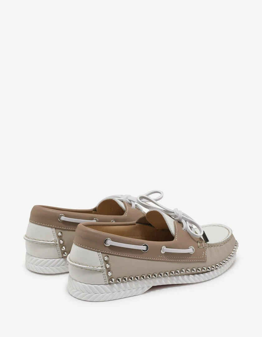 Cheapest ⭐ Christian Louboutin Steckel Colombe Beige 🥿 Boat Shoes 🎉 9 Christian Louboutin Steckel Colombe Beige Boat Shoes