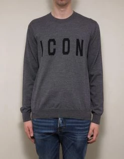 Dsquared2 Grey Icon Sweater