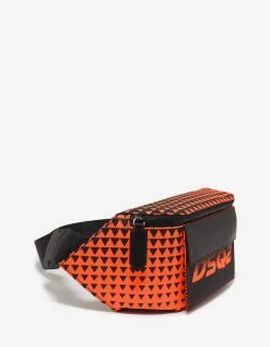 Dsquared2 Orange Bionic Sport DSQ2 Race Waist Bag Accessories