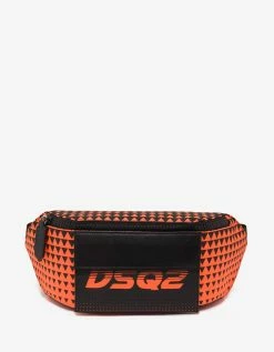 Dsquared2 Orange Bionic Sport DSQ2 Race Waist Bag Accessories