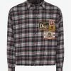 Dsquared2 Clothing Plaid Shirt With Badges