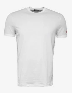 Dsquared2 Clothing White DSQ2 Sleeve Print T-Shirt