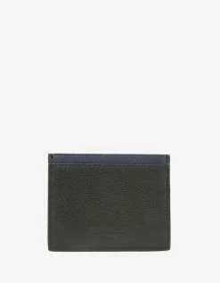Buy ๐ Emporio Armani Black & Blue Leather Card Holder Accessories ๐งจ 8 Emporio Armani Black & Blue Leather Card Holder Accessories