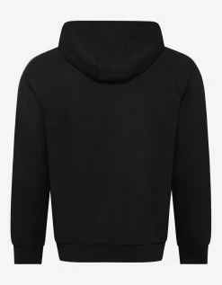 Emporio Armani Black Eagle Logo Tape Hoodie Clothing