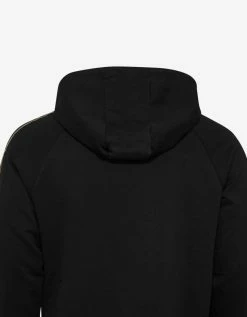 Emporio Armani Black Eagle Logo Tape Hoodie Clothing