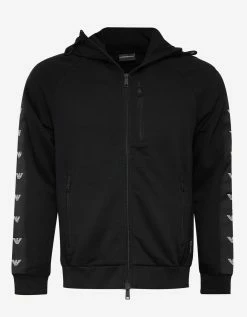 Emporio Armani Black Logo Tape Tracksuit Clothing