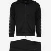 Emporio Armani Black Logo Tape Tracksuit Clothing