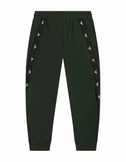Emporio Armani Green Eagle Logo Tape Tracksuit Clothing