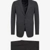 Emporio Armani Grey Wool-Blend Two-Button Suit
