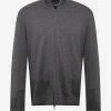 Emporio Armani Grey Zip Cardigan