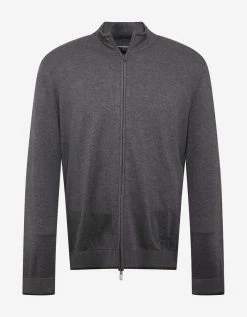 Emporio Armani Grey Zip Cardigan