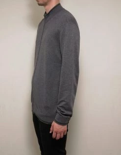 Emporio Armani Grey Zip Cardigan