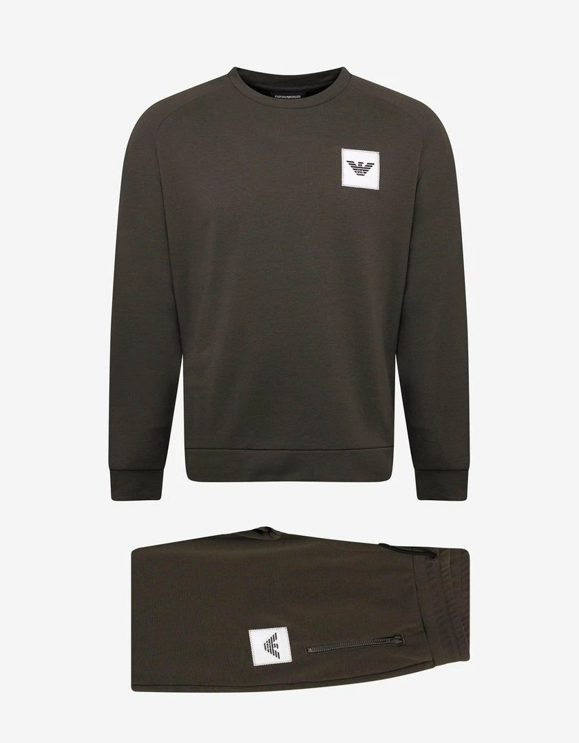Cheap π₯° Emporio Armani Khaki Eagle Logo Patch Tracksuit β¨ 3 Emporio Armani Khaki Eagle Logo Patch Tracksuit