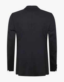 Emporio Armani Navy Blue Wool-Blend Two-Button Suit