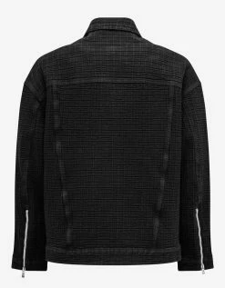 Givenchy Black 4G Jacquard Oversized Denim Jacket Clothing