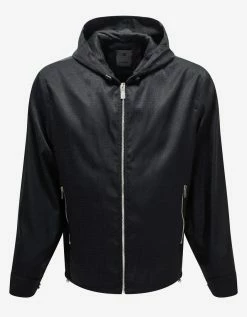 Givenchy Clothing Black 4G Logo Jacquard Windbreaker